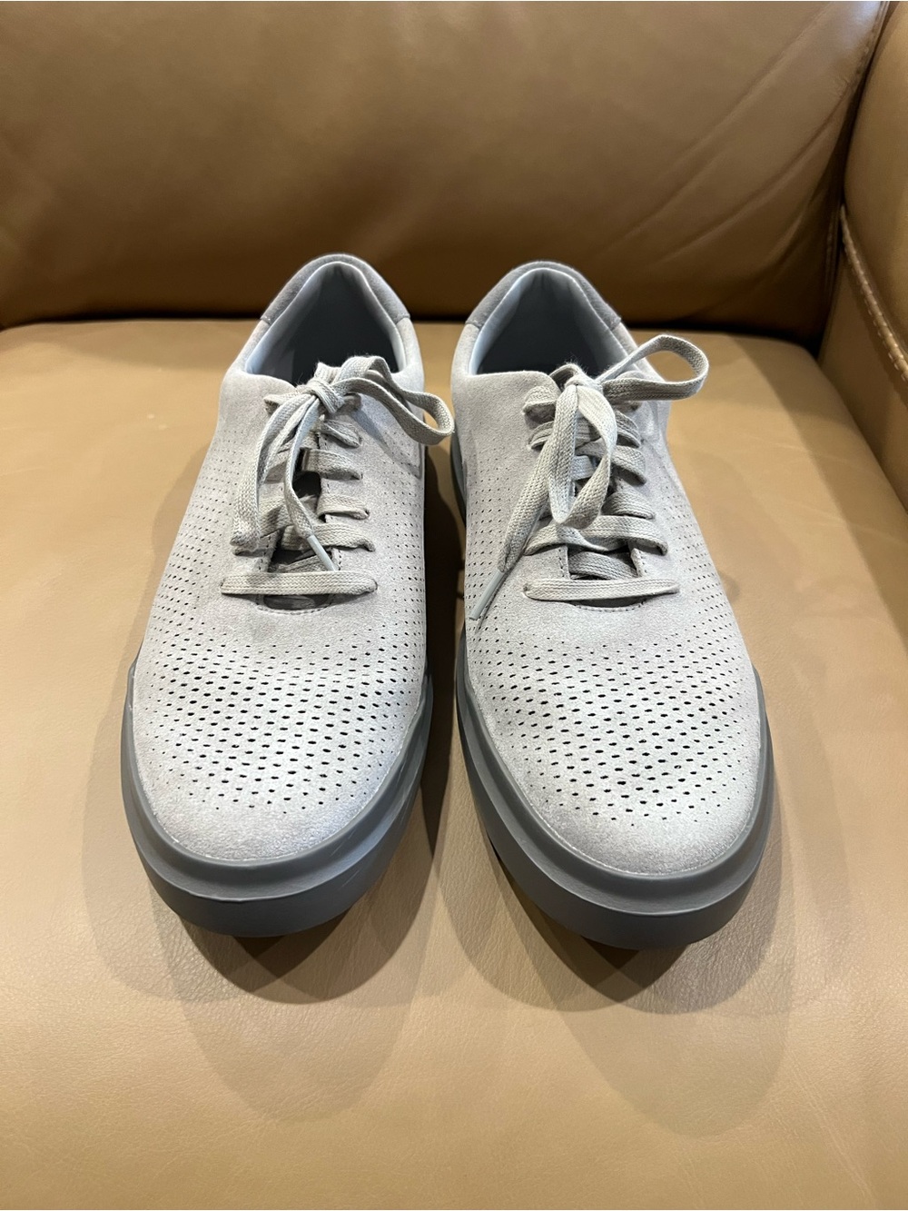 Cole Haan GrandPrø Rally Laser Cut Sneakers - Light Gray
